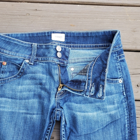 Hudson Signature Petite Bootcut Low Rise Medium Wash Jeans 27 - Picture 5 of 9